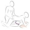 ROCKS-OFF - ADAPTADOR NEGRO PARA VIBRADOR DE PRÓSTATA Y ANAL