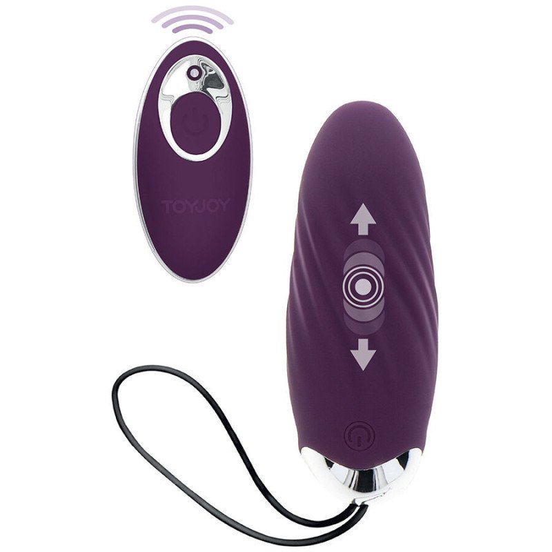 TOYJOY - VIBRADOR HAPPINESS KNOCK KNOCK EGGSTAVAGANT CON CONTROL REMOTO MORADO