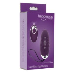 TOYJOY - VIBRADOR HAPPINESS KNOCK KNOCK EGGSTAVAGANT CON CONTROL REMOTO MORADO