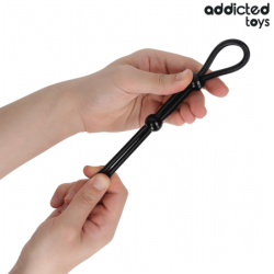 ADDICTED TOYS - CUERDA SILICONA PARA EL PENE DE LAZO DOBLE