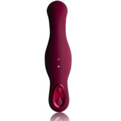 ROCKS-OFF - VIBRADOR ROJO RUBY GLOW PARA EL PUNTO G