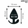 JUGUETES ANALES ADDICTED - TAPÓN ANAL DE SILICONA TALLA XL 9,5 CM