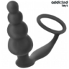 JUGUETES PARA ADICTOS - TAPÓN ANAL CON ANILLO DE SILICONA MODELO 5