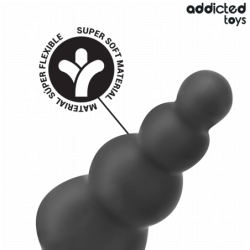 JUGUETES PARA ADICTOS - TAPÓN ANAL CON ANILLO DE SILICONA MODELO 5