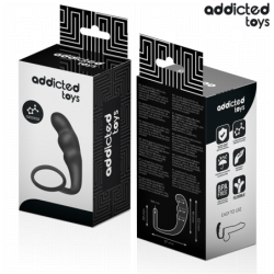 JUGUETES PARA ADICTOS - TAPÓN ANAL CON ANILLO DE SILICONA MODELO 4