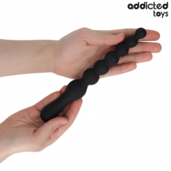 JUGUETES PARA ADICTOS - MASAJEADOR ANAL DOBLE DE SILICONA DE 24 CM