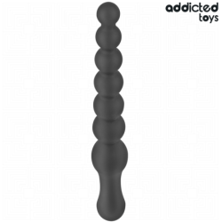 JUGUETES PARA ADICTOS - MASAJEADOR ANAL DOBLE DE SILICONA DE 24 CM