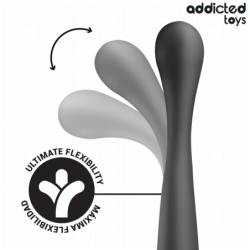 JUGUETES PARA ADICTOS - MASAJEADOR ANAL DOBLE DE SILICONA DE 22,5 CM