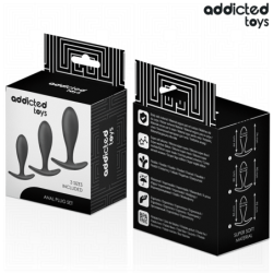ADDICTED TOYS - SET DE 3 PLUG ANAL SILICONA MODELO 2