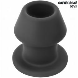 JUGUETES PARA ADICTOS - TAPÓN ANAL HUECO EXTREMO DE SILICONA TALLA M 8,7 CM