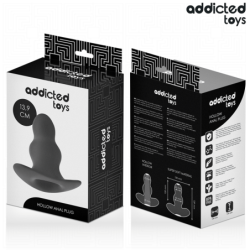 JUGUETES ANALES ADDICTED - TAPÓN ANAL HUECO DE SILICONA TALLA XL 13,9 CM