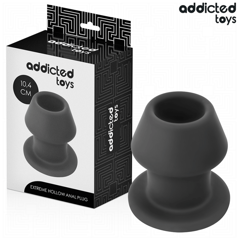 JUGUETES PARA ADICTOS - TAPÓN ANAL HUECO EXTREMO DE SILICONA TAMAÑO L 10,4 CM