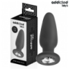 JUGUETES ANALES ADDICTED - TAPÓN ANAL CON JOYAS DE SILICONA TALLA L 12,6 CM
