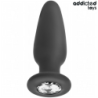 JUGUETES ANALES ADDICTED - TAPÓN ANAL CON JOYAS DE SILICONA TALLA L 12,6 CM