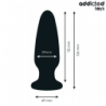 JUGUETES ANALES ADDICTED - TAPÓN ANAL CON JOYAS DE SILICONA TALLA L 12,6 CM