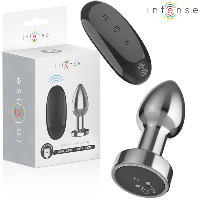 INTENSO - TAPÓN ANAL 10 VIBRACIONES METALIZADO CON CONTROL REMOTO S