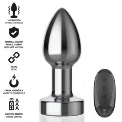 INTENSO - TAPÓN ANAL 10 VIBRACIONES METALIZADO CON CONTROL REMOTO S