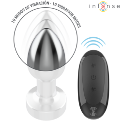 INTENSO - TAPÓN ANAL 10 VIBRACIONES METALIZADO CON CONTROL REMOTO S