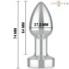 INTENSO - TAPÓN ANAL 10 VIBRACIONES METALIZADO CON CONTROL REMOTO S