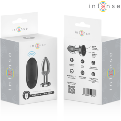 INTENSO - TAPÓN ANAL 10 VIBRACIONES METALIZADO CON CONTROL REMOTO S