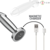 INTENSO - TAPÓN ANAL 10 VIBRACIONES DILDO METÁLICO CON CONTROL REMOTO S
