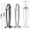 INTENSO - TAPÓN ANAL 10 VIBRACIONES DILDO METÁLICO CON CONTROL REMOTO M