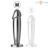 INTENSE - PLUG ANAL 10 VIBRACIONES METAL EN FORMA DE DILDO CON CONTROL REMOTO M