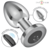 INTENSO - TAPÓN ANAL 10 VIBRACIONES METALIZADO CON CONTROL REMOTO L