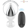 INTENSE - PLUG ANAL 10 VIBRACIONES METAL CON CONTROL REMOTO L
