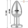 INTENSO - TAPÓN ANAL 10 VIBRACIONES METALIZADO CON CONTROL REMOTO L