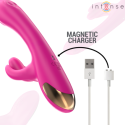 INTENSO - VIBRADOR MULTIFUNCIÓN BRITNEY CON FORMA DE CONEJO, 23 CM, ROSA