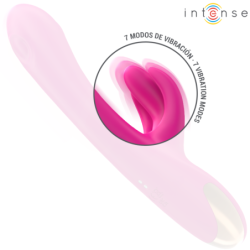 INTENSO - VIBRADOR MULTIFUNCIÓN BRITNEY CON FORMA DE CONEJO, 23 CM, ROSA