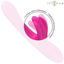 INTENSO - VIBRADOR MULTIFUNCIÓN BRITNEY CON FORMA DE CONEJO, 23 CM, ROSA