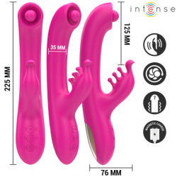 INTENSO - VIBRADOR MULTIFUNCIÓN CHRISTINA CON FORMA DE CONEJO 22,5 CM ROSA