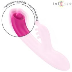 INTENSO - VIBRADOR MULTIFUNCIÓN CHRISTINA CON FORMA DE CONEJO 22,5 CM ROSA