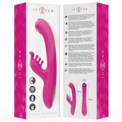 INTENSO - VIBRADOR MULTIFUNCIÓN CHRISTINA CON FORMA DE CONEJO 22,5 CM ROSA