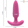 INTENSO - TAPÓN ANAL ROSS 10 VIBRACIONES ROSA CONTROL REMOTO