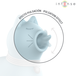 INTENSE - ESTIMULADOR PUPPY LENGUA ROTADORA 360º PARA CLÍTORIS AZUL