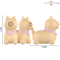 INTENSE - ESTIMULADOR PUPPY LENGUA ROTADORA 360º PARA CLÍTORIS AMARILLO