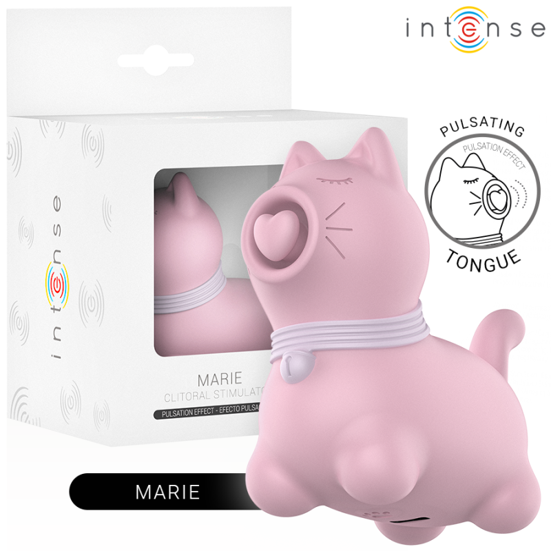 INTENSE - ESTIMULADOR PUPP LENGUA PULSACIÓN PARA CLÍTORIS ROSA