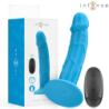 INTENSO - VIBRADOR REALISTA PHOEBE 10 VIBRACIONES AZUL CONTROL REMOTO