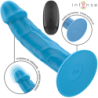 INTENSO - VIBRADOR REALISTA PHOEBE 10 VIBRACIONES AZUL CONTROL REMOTO