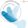 INTENSO - VIBRADOR REALISTA PHOEBE 10 VIBRACIONES AZUL CONTROL REMOTO
