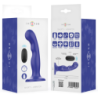 VIBRADOR INTENSO - CORTO CON VENTOSA Y CONTROL REMOTO AZUL