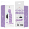 INTENSO - VIBRADOR BRENDA TALLA M DISEÑO ESPIRAL 10 VIBRACIONES MORADO CONTROL REMOTO