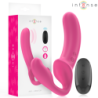 INTENSO - VIBRADOR DOBLE AMY DE 20 CM, ROSA, CON CONTROL REMOTO