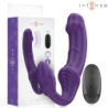 INTENSO - VIBRADOR DOBLE JILL DE 20 CM, COLOR MORADO, CON CONTROL REMOTO
