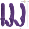 INTENSO - VIBRADOR DOBLE JILL DE 20 CM, COLOR MORADO, CON CONTROL REMOTO