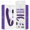 INTENSO - VIBRADOR DOBLE JILL DE 20 CM, COLOR MORADO, CON CONTROL REMOTO