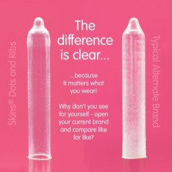 SKINS - DOTS & RIBS PRESERVATIVOS PREMIUM PACK 16